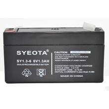 Свинцовая аккумуляторная батарея 6В/1.3AH Сигнализация Противоугонная и fire-SY6V1.3 -SY6V1.3 NP1.2-6 LC-R061R3 2024 - купить недорого