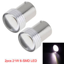 2x DC12V White 1156 P21W 6-SMD LED 2835 Projector Car Reverse Lights Source Auto Backup Parking Lamp Bulb 2024 - buy cheap