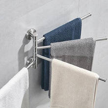 Stainless Steel Towel Rack 180 Degree Rotatable Washcloth Holder Home Hotel Bathroom Facecloth Bracket 2024 - buy cheap