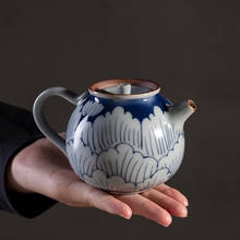Blue-and-White Teapot Japanese Stoneware Cup Kung Fu Tea Household Ceramics Queen Sancai Cup Ceramic Tea Pot  Tea Set Siteel 2024 - buy cheap