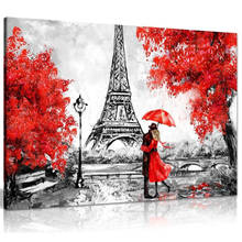 sweetheart paris red umbrella diamond set full square round Diamond Painting cross stitch Diamond mosaic embroidery lover gift, 2024 - buy cheap