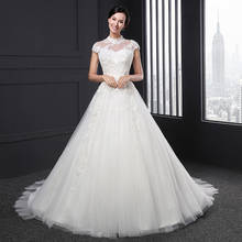 SL-30 wedding dress 2020 boho pretty tulle lace satin sequin beaded elegant prom celebrity robe femme bridal dress wedding gowns 2024 - buy cheap