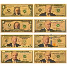 2021 Donald Trump Fake Money USA Dollar Gold Banknotes Prop Money America Bank Notes Personalized Gift Dropshipping 2024 - buy cheap