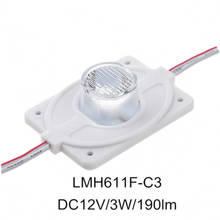 30 pcs 3 w alto brilho LED de módulo de luz de len 6000 k dupla face carta logotipo módulo 2024 - compre barato