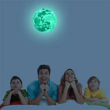 Cute Cartoon DIY 3D Luminous Moon Earth Wall Stickers for Kids Room Bedroom Glow In The Dark Wall Sticker Home Decor Living Room 2024 - buy cheap