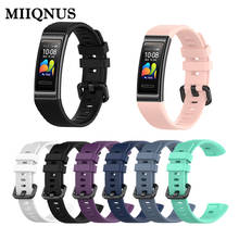 MIIQNUS-Correa de silicona suave para reloj inteligente, pulsera deportiva de repuesto para Huawei Band 3/4 pro, accesorios 2024 - compra barato