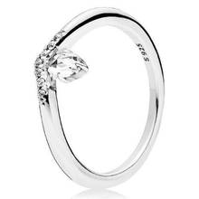 Original 925 Sterling Silver pandora Ring Classic Wish Rings With Crystal For Women Wedding Party Gift Fine EuroPe Jewelry 2024 - buy cheap