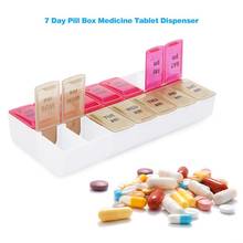 Mini Pill Box Organizer Tablet Holder 4 Row 7 Days Weekly Medicine Container Organizer Case for Diet Pills Box Storage Box 2024 - купить недорого