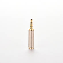 1PC hot sales Gold 2.5 Mm Male To 3.5 Mm Female Audio Stereo Adapter Plug Converter Headphone Jack 2024 - buy cheap
