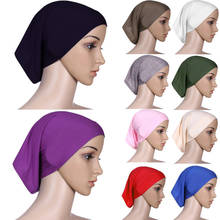 Gorros internos de estilo Hijab para Mujer, Turbante elástico musulmán, islámico, bajo bufanda, diadema, Turbante, 2020 2024 - compra barato