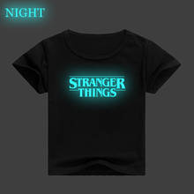 New Stranger Things Print Luminous Camiseta Kids Baby Tshirt Summer Short Sleeve T-shirts Unisex Tops Tees Costume Shirt Disfraz 2024 - buy cheap