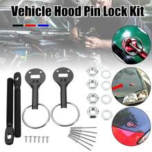 Black/Red/Blue Universal Alloy Racing Car Vehicle Bonnet Hood Fasten Pin Pins Lock Latch Mount Kit For Honda For Ford For BMW 2024 - buy cheap