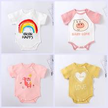 Summer Baby Romper Infant Short Sleeve Cartoon Boy Girl Romper Newborn Cotton Jumpsuit Outfit Brand Bebe Clothes 2024 - buy cheap