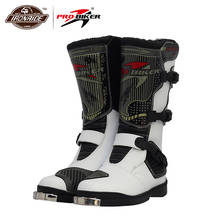 PRO-BIKER Motorcycle Boots Waterproof Motocross Boots Racing Riding Boots Off-Road Motorbike Biker Motorcycle Shoes for Men 2024 - buy cheap