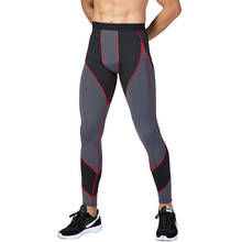 Men Running Tights Patchwork Sport Leggings Compression Underwear Quick-drying Pants Jogging Fitness Gym Trousers MMA 2024 - buy cheap