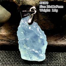Pingente de cristal oceano azul-marinho, joias com pedras preciosas prateadas para mulheres e homens 2024 - compre barato