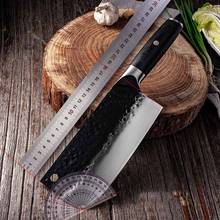 5CR15mov Hand Forged Kitchen Knife Chef Slices Household Kitchen Knife Stainless High Carbon Manganese Steel Hammer Pattern 2024 - buy cheap