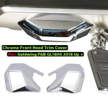 2 peças de guarnição cromada do capô dianteiro da motocicleta para honda goldwing f6b gl1800 dct airbag 2018 2019 2020 2024 - compre barato