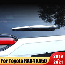 ABS Chrome Car Rear Window Wiper Arm Blade Cover Trim Garnish Overlay For Toyota RAV4 RAV 4 XA50 2019 2020 2021 2022 Accessories 2024 - buy cheap