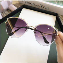 2020 nova moda luxo óculos de sol matizados lente clara rosto pequeno rua óculos de sol coréia bonito 2024 - compre barato