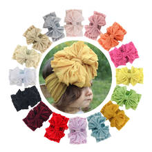 16 Pcs/Lot 5.5inch Lace Bow Strech Headband For Baby Infant Girls Photography Prop Hair Accessories Kids Turban Headwear 2024 - buy cheap