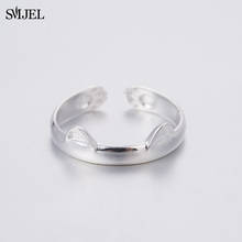 SMJEL-anillo con forma de oreja de gato para mujer, sortija con forma de pata de gato, regalo de cumpleaños 2024 - compra barato