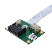 Mini PCIE к PCI-E Express X1 + USB переходная карта с кабелем FFC, высокоскоростной разъем «сделай сам» на 90 градусов 2024 - купить недорого