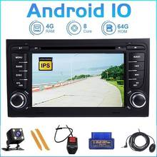 ZLTOOPAI-reproductor Multimedia con Android 2002 para coche, dispositivo con navegación GPS, DVD, pantalla IPS HD, Bluetooth, para Audi A4 S4 2008-10,0 2024 - compra barato