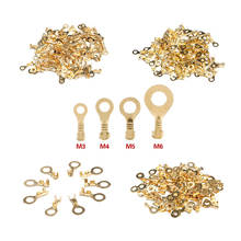 100PCS/set Non-insulated M3 M4 M5 M6 Ring Cable Lugs Terminals Assorted Naked Connector Wire Cable Connectors Brass Terminals 2024 - buy cheap