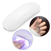 Portable 6W Mini White Nail Dryer UV LED Lamp Micro USB Charging Home Use Gel Polish Curing Machine 3 LEDs Lamp Nail Art Tools 2024 - buy cheap