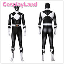 Black Ranger Jumpsuit Fancy Superhero Cosplay Goushi Halloween Costume Mammoth Ranger Zentai Suit with Mask 2024 - buy cheap