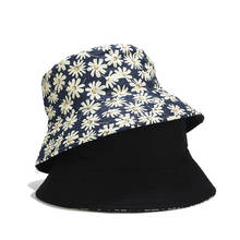 Gorros de Pescador Reversible con estampado de flores para mujer, sombrero de Pescador Reversible de doble cara, sombrilla, sombrero de Turismo, Panamá 2024 - compra barato