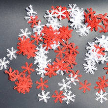 100 шт Рождественские елочные украшения снежинки белые Искусственные снежные рождественские украшения для дома Новогодние рождественские подарки A30816 2024 - купить недорого
