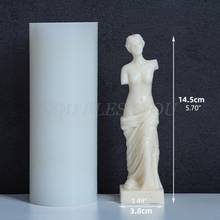 DIY Art Body Candle Crystal Epoxy Resin Mold Fragrance Human Shaped Venus Goddess Wax Plaster Casting Silicone Mould Drop Ship 2024 - buy cheap