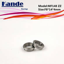 Kande Bearings 10PCS MF148ZZ MF148Z  MF148 ZZ  MF148 Miniature Flange Bearing F8x14x4mm 2024 - buy cheap