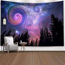 Starry Sky Wall Tapestry Psychedelic Aurora Galaxy Tapestry Wall Hanging Jellyfish Wall Hanging Decor Home Wall Decoration 2024 - buy cheap
