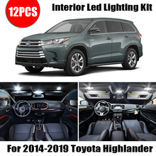 Для 2014-2018 2019 Toyota Highlander белые автомобильные аксессуары Canbus безошибочный светодиодный светильник для интерьера светильник для чтения комплект карта Dome lichen 2024 - купить недорого