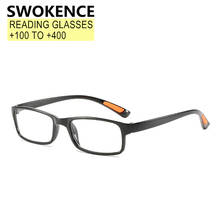 SWOKENCE Ultralight Reading Glasses +100 +150 +200 +250 +300 +350 +400 Women Men Full Frame Hyperopia Presbyopic Spectacles R504 2024 - buy cheap