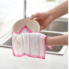 3pcs Cotton Ultra-Absorbent Gauze Dish Cloth Oil-absorbing Home Kitchen Cleaning Cloths Magic Detergent-free Scouring Pad 2024 - buy cheap