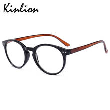 Kinlion-gafas de lectura redondas para hombre y mujer, lentes transparentes graduadas, para hipermetropía, de primavera, alta calidad 2024 - compra barato