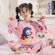 Crianças conjunto de pijamas meninas meninos pijamas roupa de dormir roupas infantis do bebê todos os pijamas de algodão terno para crianças homewear 3-18 anos 2024 - compre barato