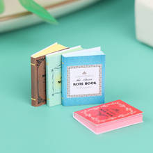 Libros en miniatura para casa de muñecas, cuaderno de papel, modelo de decoración para casa de muñecas, 1:12, 4 unids/set por juego 2024 - compra barato