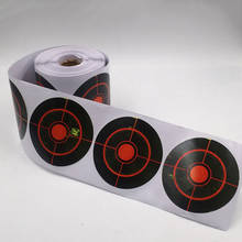 250 pces/rolo tiro alvo adesivo bullseye respingos alvo reativo adesivo 7.5cm tiro com arco adesivos prática 2024 - compre barato