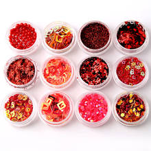 New 12 Pcs/ Box Nails Sequin Sticker Rhinestones Nail Art UV Gel Manicure Polish Varnish Tips Decor Tools SCI88 2024 - buy cheap