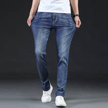 2020  Men Classic Casual Jeans Denim Trousers Male Slim Fit Plus Size Brand Clothing Plus Size 40 42 44 46 2024 - buy cheap