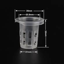 Net Pot 23mm 100pcs Hydroponic Basket Soilless Grow Aeroponics Mesh Cup Plastic Planting Mesh Pot NFT 2024 - buy cheap