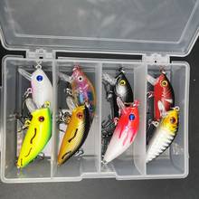 Conjunto de Señuelos de Pesca de 8 unids/caja, pececillo de 5cm/4,2g, cebo duro de Topwater Artificial, Crankbait japonés, Wobblers, Jig, aparejos de pesca de carpa 2024 - compra barato