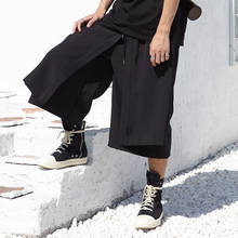 Pantalones de pierna ancha para hombre, ropa de calle masculina, de estilo Hip Hop, Punk, Harem 2024 - compra barato