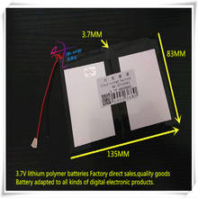 3.7V 6800mAH 3713583 polymer lithium ion / Li-ion battery for tablet pc cell phone power bank 2024 - buy cheap