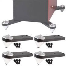 Protectores de suelo para altavoz, soporte de aislamiento de zapatos, almohadillas de Base para cónicas amplificador de Audio, de aluminio, 4 Uds. 2024 - compra barato